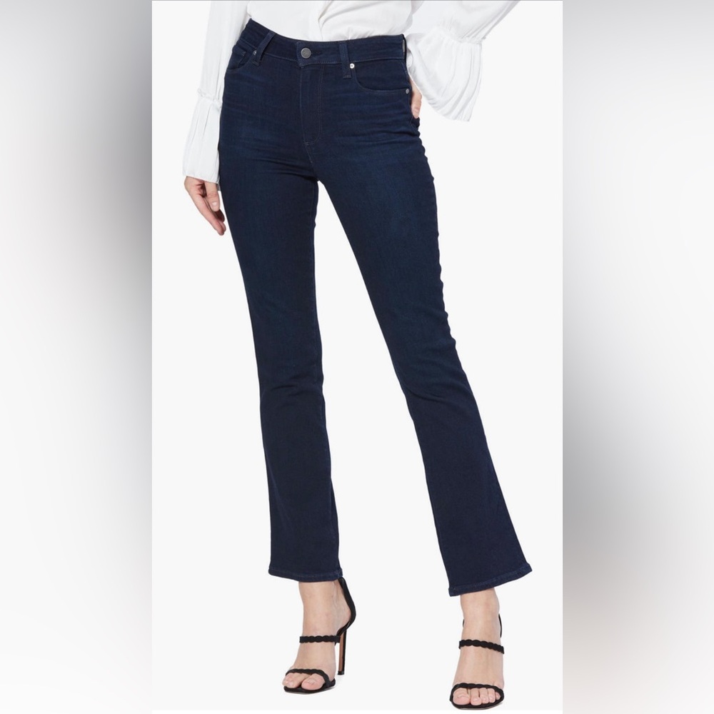 PAIGE | Claudine High Waist Ankle Flare Jeans (Telluride)